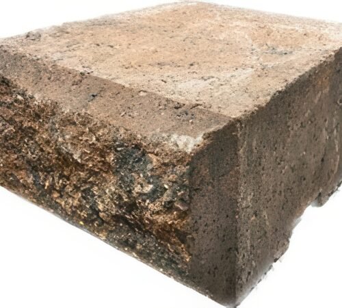 Easy Stack Cap Stone 8" x 4" x 8" - Tan/Charcoal