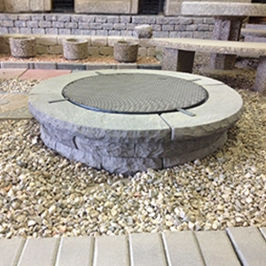 Firepit(c/w grate, 2 layers + cap)